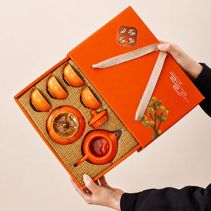 The Blessed Persimmon Tea Ceremony Gift Set photo